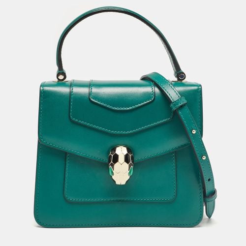 Leather Small Serpenti Forever Top Handle Bag - Bvlgari - Modalova