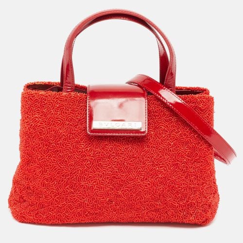 Beads and Patent Leather Flap Tote - Bvlgari - Modalova