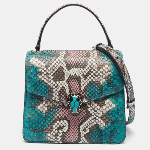 Python Small Serpenti Forever Top Handle Bag - Bvlgari - Modalova