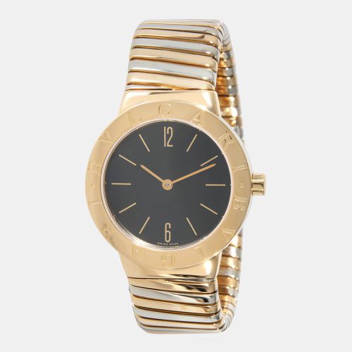 Yellow Gold And Stainless Steel Tubogas Women's Wristwatch 30 mm - Bvlgari - Modalova