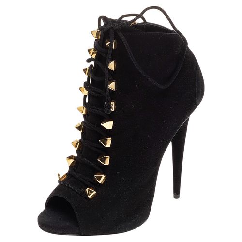 Suede Lace Up Booties Size 38 - Giuseppe Zanotti - Modalova