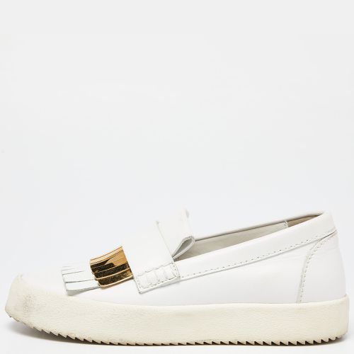 Leather Fringed Slip On Sneakers Size 37.5 - Giuseppe Zanotti - Modalova