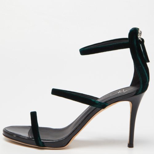 Velvet Harmony Ankle Strap Sandals Size 38 - Giuseppe Zanotti - Modalova