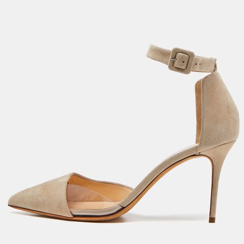 Suede and PVC Ankle Strap D'Orsay Pumps Size 39 - Giuseppe Zanotti - Modalova