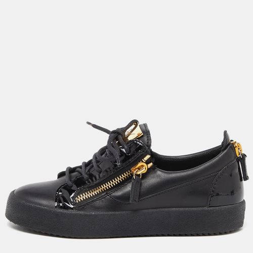 Patent and Leather Frankie Low Top Sneakers Size 38.5 - Giuseppe Zanotti - Modalova