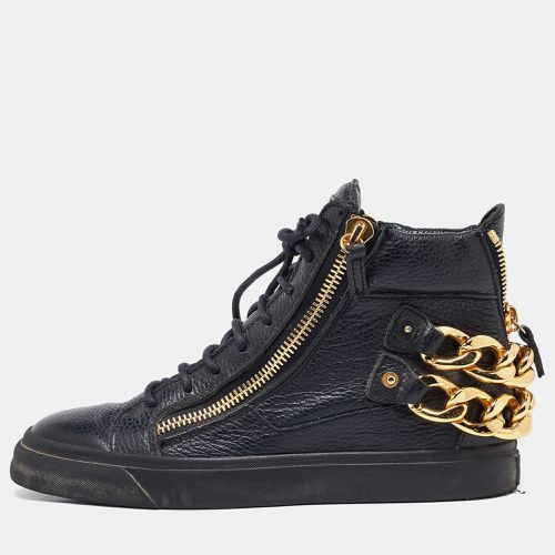 Leather Chain Embellished High Top Sneakers Size 38 - Giuseppe Zanotti - Modalova