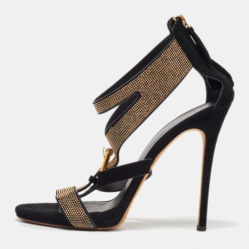 Suede Studded Ankle Strap Sandals Size 39 - Giuseppe Zanotti - Modalova