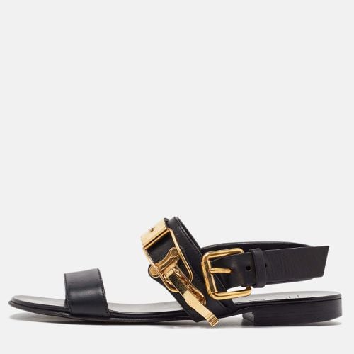 Leather Zak Flat Sandals Size 41 - Giuseppe Zanotti - Modalova