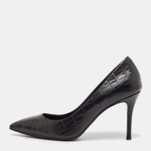 Croc Embossed Leather Pointed Toe Pumps Size 36 - Giuseppe Zanotti - Modalova