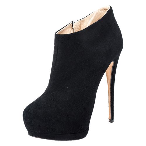 Suede Platform Ankle Booties Size 37.5 - Giuseppe Zanotti - Modalova