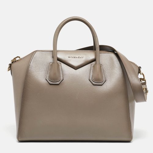 Taupe Ombre Leather Medium Antigona Satchel - Givenchy - Modalova