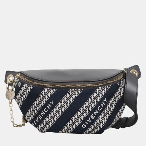 Dark Blue/ Leather Canvas Bond Belt Bag - Givenchy - Modalova