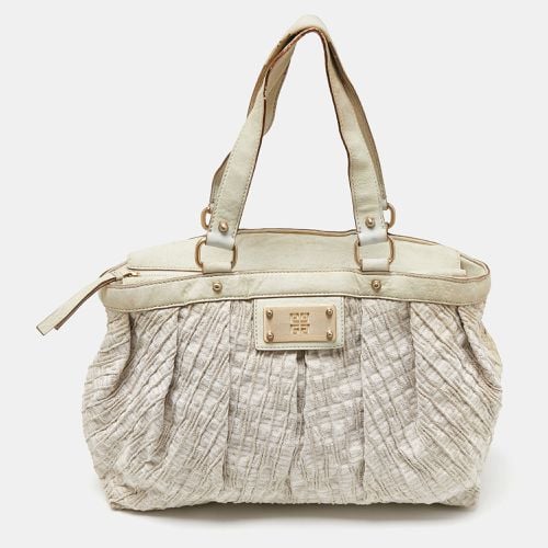 Cream Textured Canvas and Leather Logo Hobo - Givenchy - Modalova