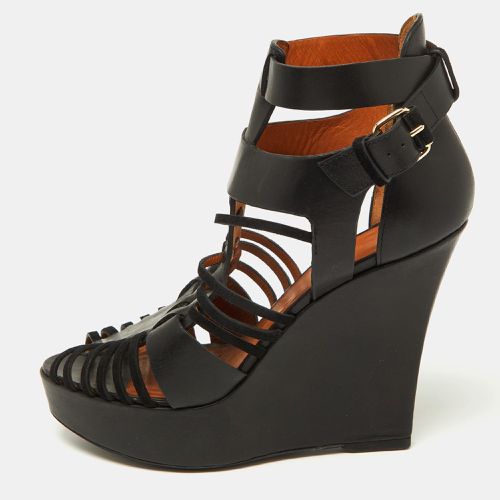 Suede and Leather Wedge Platform Ankle Strap Sandals Size 39 - Givenchy - Modalova