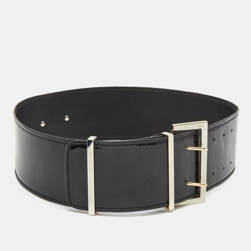 Patent Leather Buckle Wide Belt 95CM - Gianfranco Ferre - Modalova