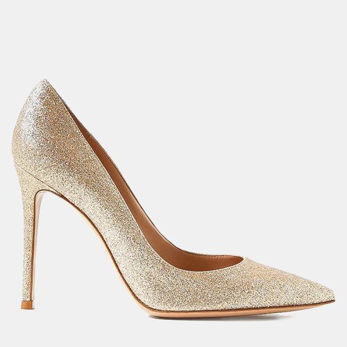 Golden Leather Starlight Heels EU 41 - Gianvito Rossi - Modalova