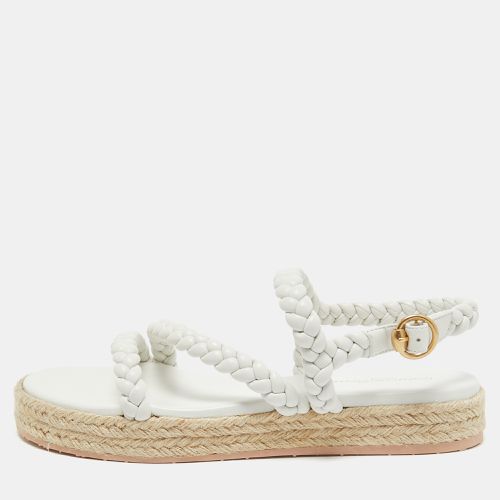 Braided Leather Espadrille Platform Sandals Size 41 - Gianvito Rossi - Modalova