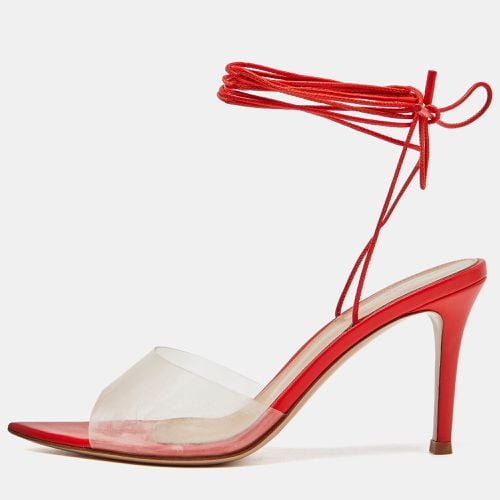 Poppy Leather and PVC Skye Sandals Size 41.5 - Gianvito Rossi - Modalova