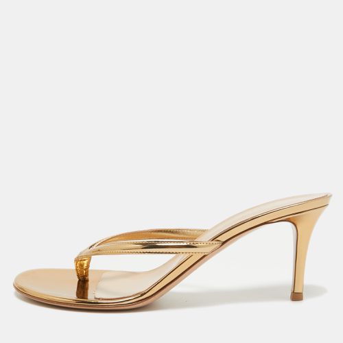 Leather Slide Sandals Size 39.5 - Gianvito Rossi - Modalova