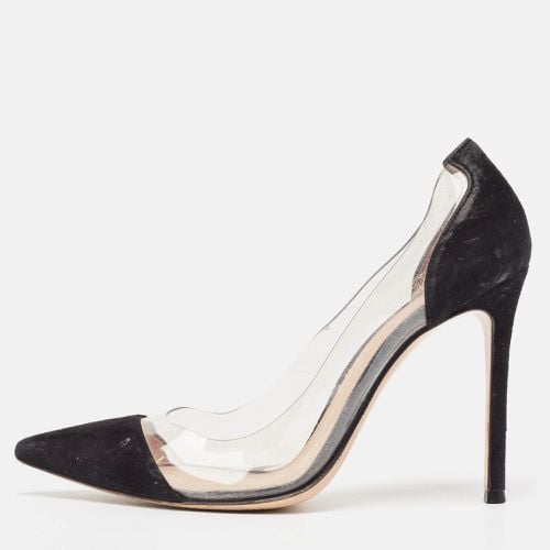 Suede and PVC Plexi Pumps Size 38 - Gianvito Rossi - Modalova