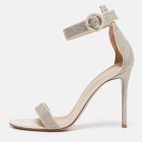 Off Suede Embellished Portofino Ankle Cuff Sandals Size 40 - Gianvito Rossi - Modalova