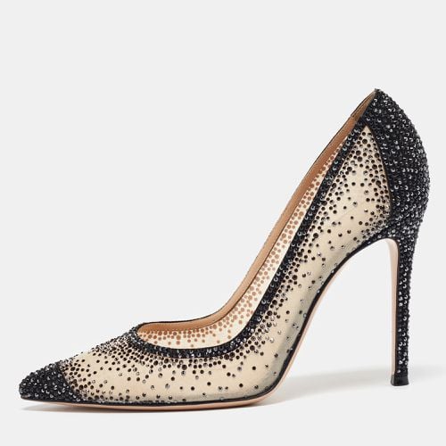 Black Mesh Embellished Pumps Size 37 - Gianvito Rossi - Modalova