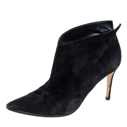 Suede Kat Mid Booties Size 40.5 - Gianvito Rossi - Modalova