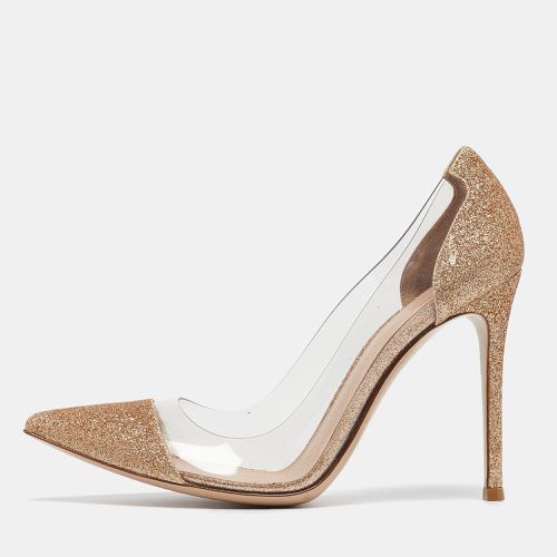 Glitters And PVC Plexi Pointed Toe Pumps Size 37.5 - Gianvito Rossi - Modalova