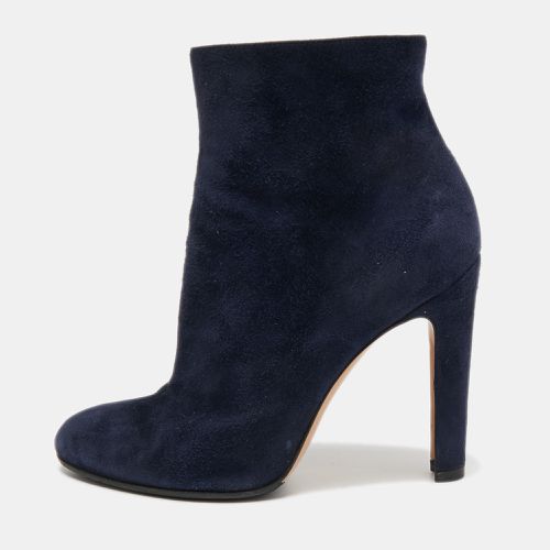 Suede Ankle Booties Size 37 - Gianvito Rossi - Modalova