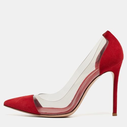 Suede and PVC Plexi Pumps Size 38.5 - Gianvito Rossi - Modalova