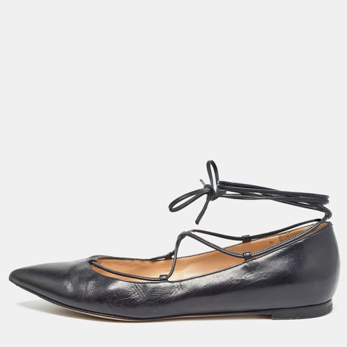 Leather Femi Ankle Tie Flats Size 37 - Gianvito Rossi - Modalova