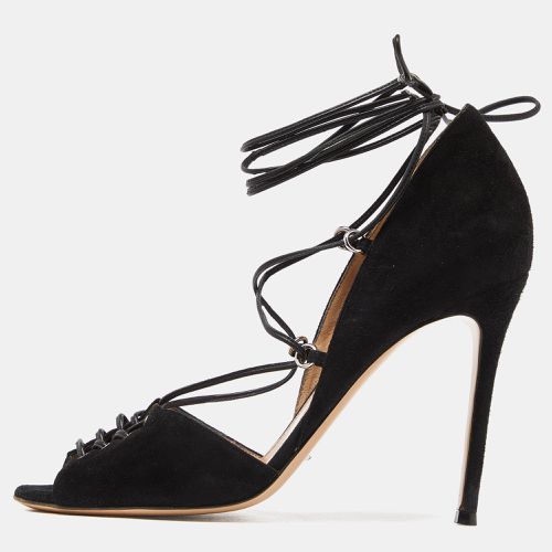 Suede Ankle Tie Sandals Size 40 - Gianvito Rossi - Modalova