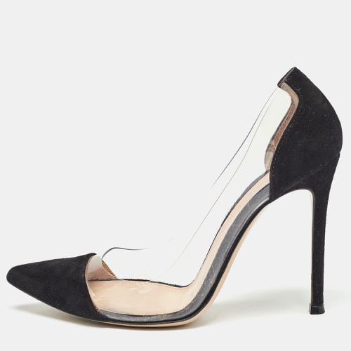 Suede and PVC Plexi Pumps Size 36 - Gianvito Rossi - Modalova