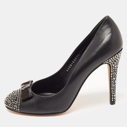 Leather Embellished Pumps Size 39.5 - Gina - Modalova