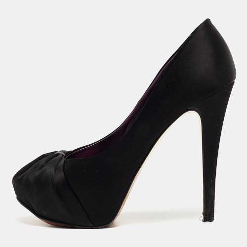 Satin Claire Platform Pumps Size 37.5 - Gina - Modalova