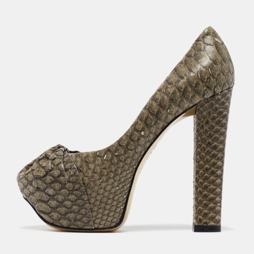 Python Platform Block Heel Pumps Size 39 - Gina - Modalova