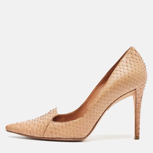 Python Leather Pointed Toe Pumps Size 37.5 - Gina - Modalova