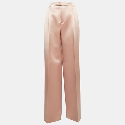 Satin Pleated Straight Trousers M - Gucci - Modalova