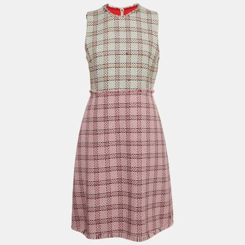 Tweed Lurex Damier Sheath Dress M - Gucci - Modalova