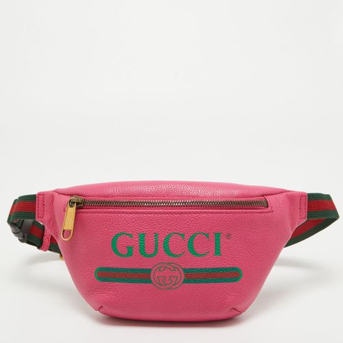 Leather Logo Web Belt Bag - Gucci - Modalova