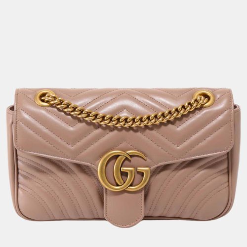 Leather GG Marmont Shoulder Bag - Gucci - Modalova