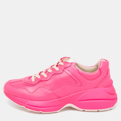 Neon Leather Rhyton Sneakers Size 39 - Gucci - Modalova