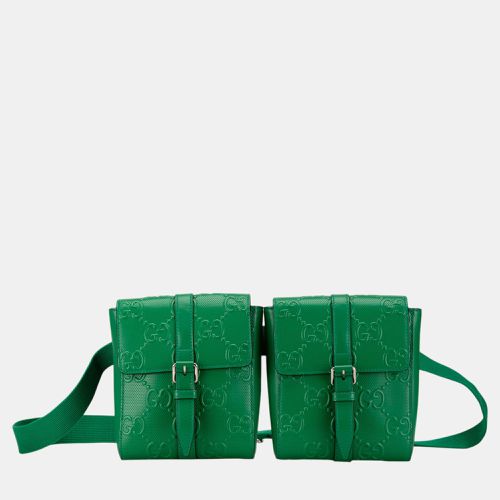 GG Embossed Perforated Double Belt Bag - Gucci - Modalova