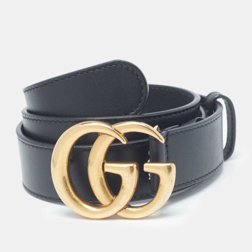 Leather GG Marmont Buckle Belt 75 CM - Gucci - Modalova