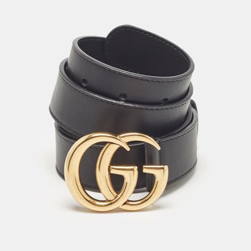 Leather GG Marmont Buckle Belt 75CM - Gucci - Modalova