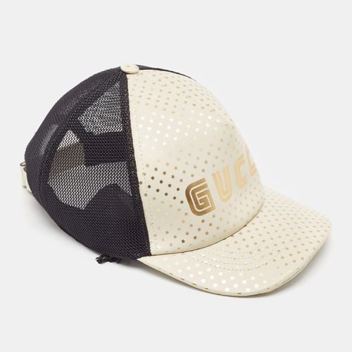 Off Stars Logo Print Leather & Nylon Baseball Cap L - Gucci - Modalova