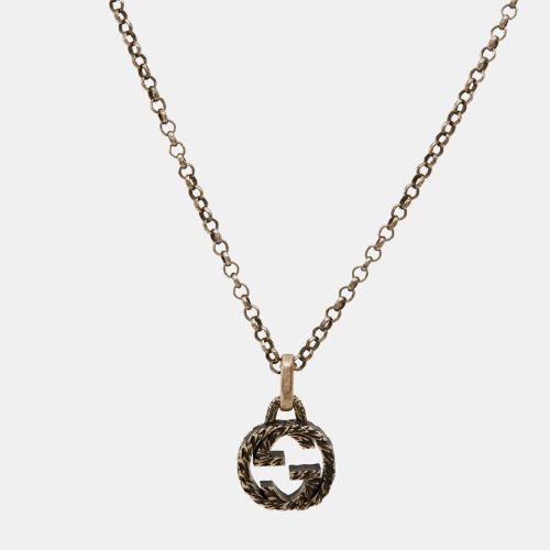 Interlocking GG Sterling Pendant Necklace - Gucci - Modalova