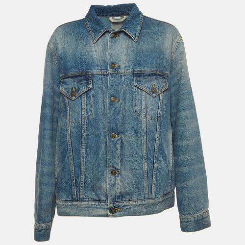 Japanese Embroidered Denim Jacket L - Gucci - Modalova