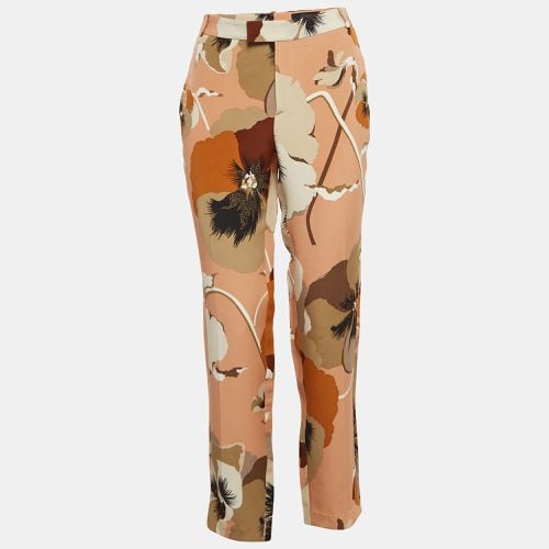 Gucci Pink Silk Printed Trousers M - Gucci - Modalova