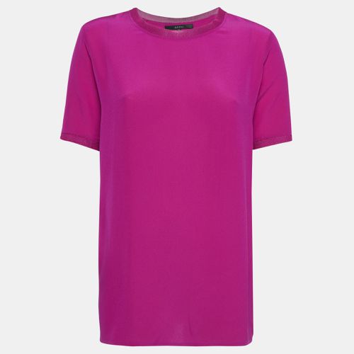 Magenta Silk Open Back T-Shirt S - Gucci - Modalova